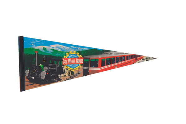 Manitou and Pike's Peak Railway Felt Flag Pennant // ONH Item 11106
