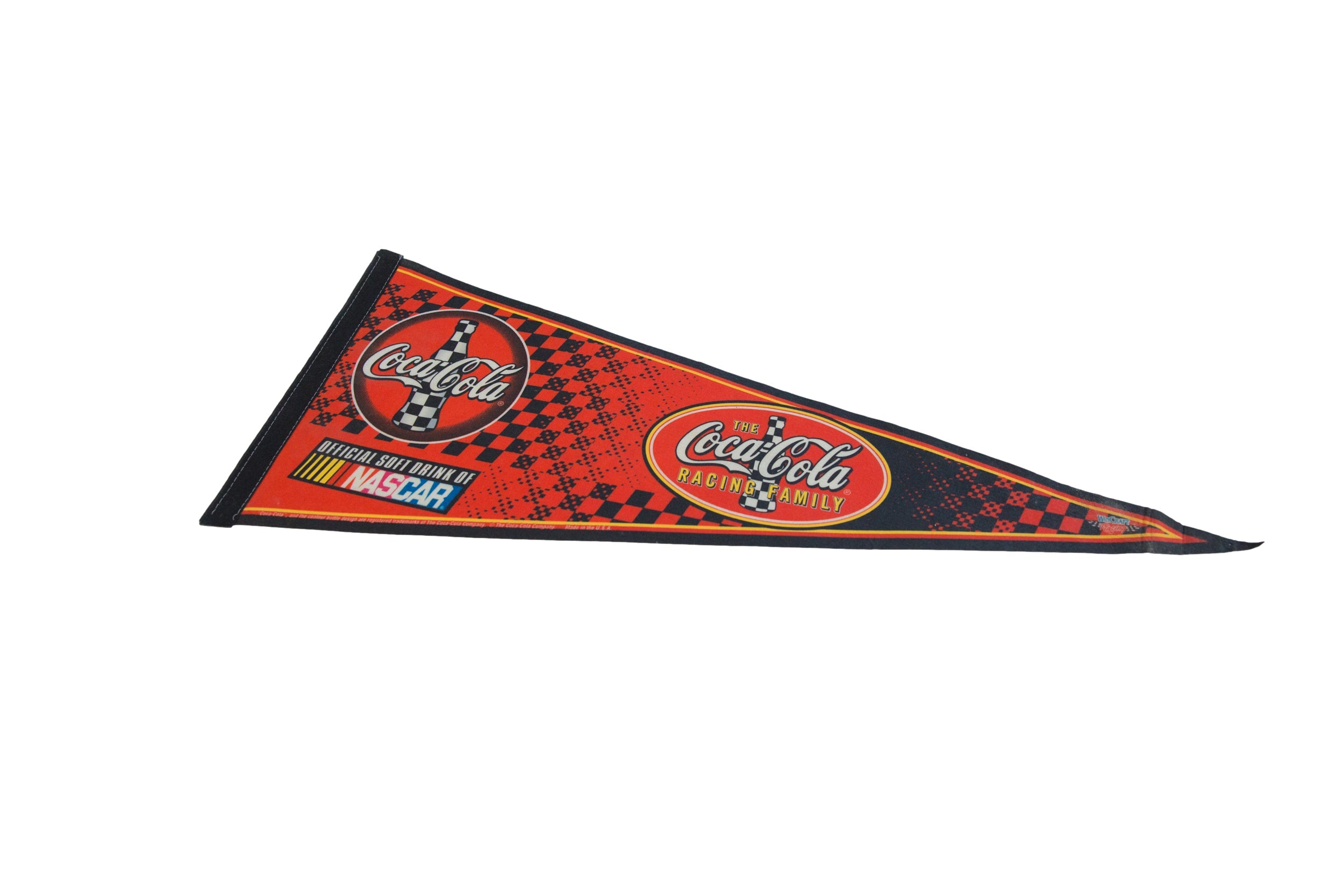 The Coca,Cola Racing Family Felt Flag Pennant