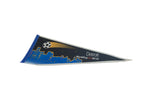 Detroit World Cup USA 94 felt pennant with blue skyline and soccer ball.
