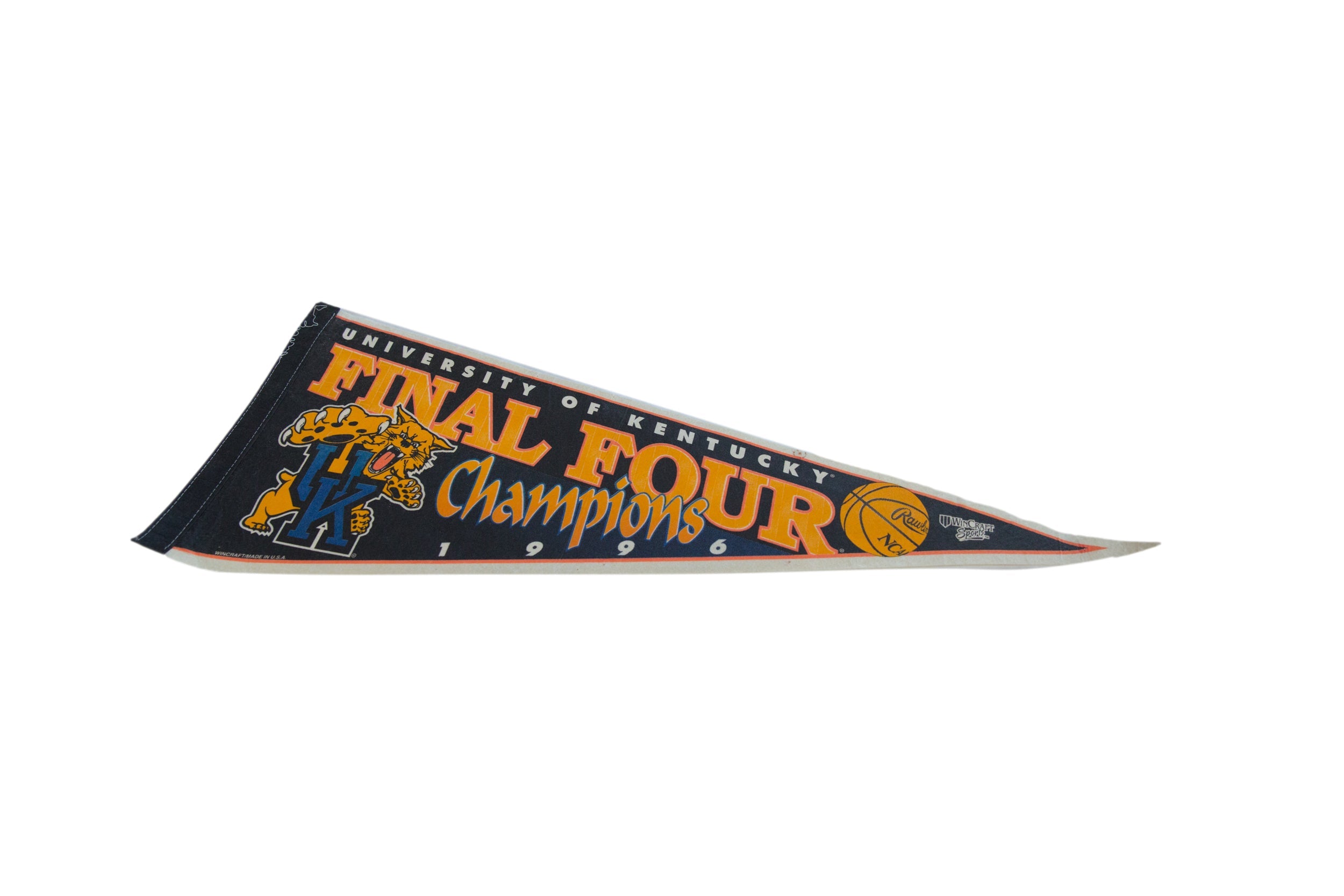 Kentucky Wildcats National Champions 1996 Felt Flag Pennant // ONH Item 11130 Image 1