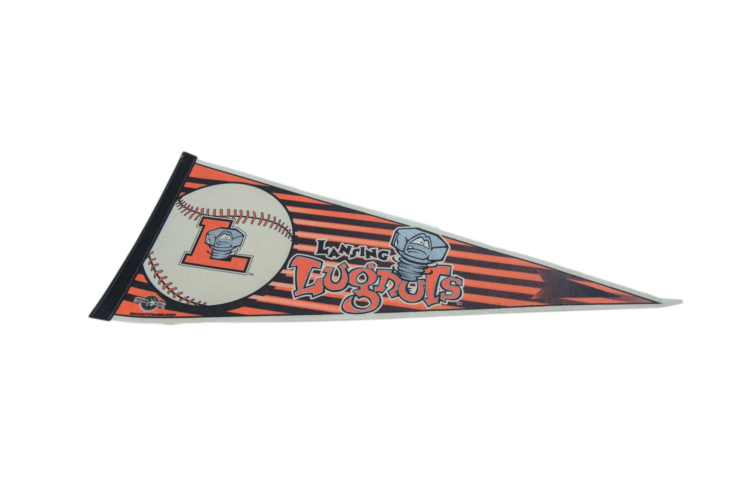 Lansing Lugnuts Felt Flag Pennant // ONH Item 11135 Image 1