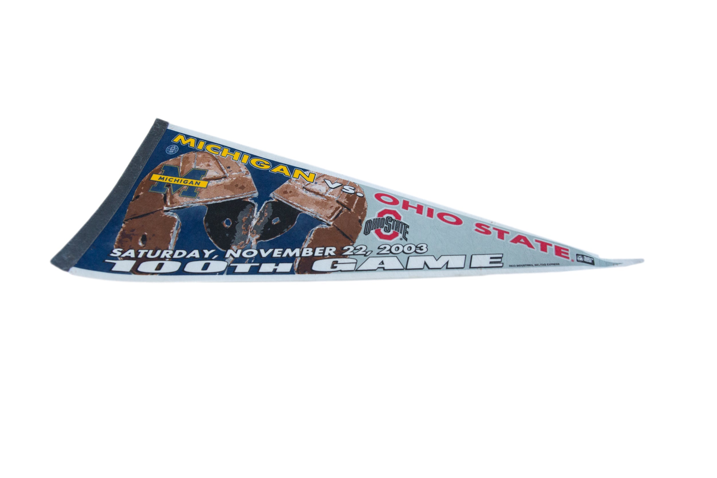 Michigan vs Ohio State 100th Game Felt Flag Pennant // ONH Item 11144 Image 1