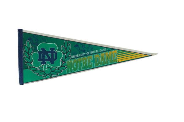Notre Dame University Felt Flag Pennant // ONH Item 11148
