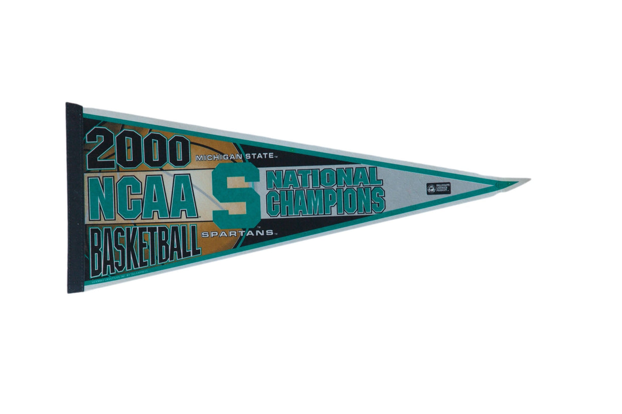 Michigan State Spartans 2000 National Champions Felt Flag Pennant // ONH Item 11153