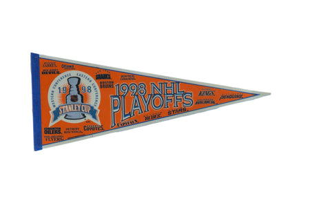 1998 NHL Playoffs Felt Flag Pennant // ONH Item 11155