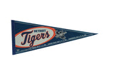 Vintage 2003 Detroit Tigers felt pennant in blue with orange script and Interleague Play text.