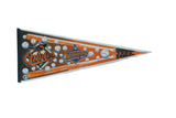 Vintage 1996 Orioles AL Championship felt pennant with team logo and baseball graphics.