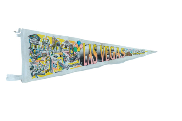 Las Vegas strip Felt Flag Pennant // ONH Item 11192