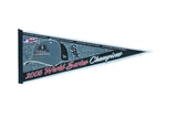 Vintage Chicago White Sox 2005 World Series felt pennant, gray cap, red script, 12x30.
