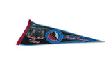Side view of the Toronto Hockey Hall of Fame felt pennant showing its full graphic design.