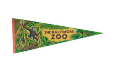 Baltimore Zoo Felt Flag Pennant // ONH Item 11225