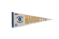 Marquette Warriors, Ned's Pizza Yummy Yummy Felt Flag Pennant // ONH Item 11236