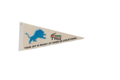 Jets Pizza , Your Jet is Ready at Over 50 Locations Felt Flag Pennant // ONH Item 11240