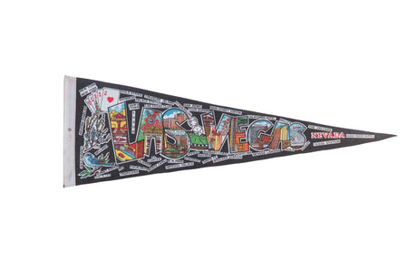 Las Vegas Nevada Felt Flag Pennant // ONH Item 11243