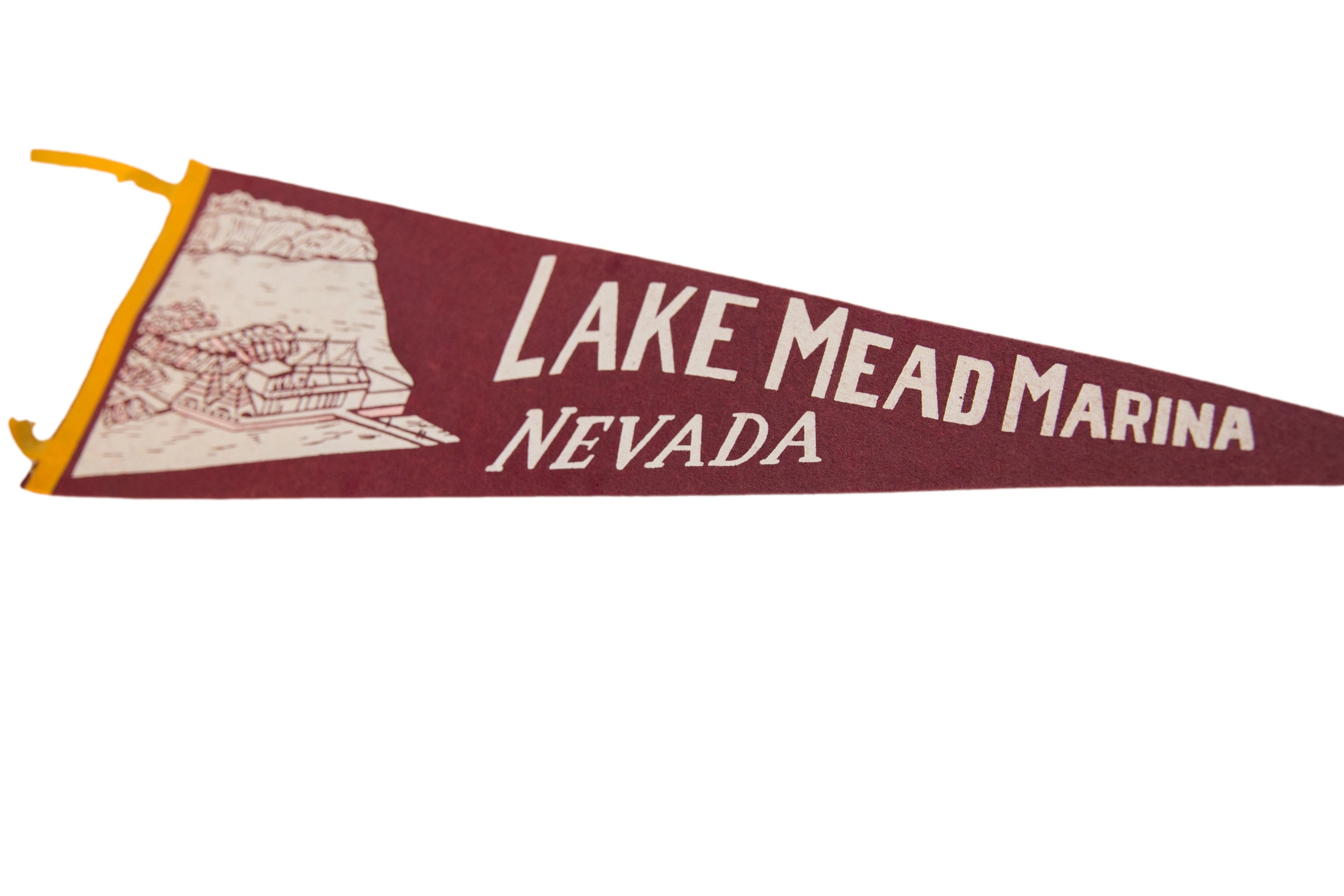 Lake Mead Marina Nevada Felt Flag Pennant // ONH Item 11244 Image 1