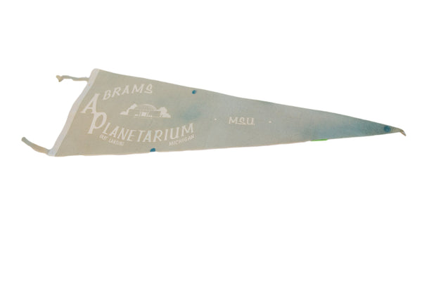 Abrams Planetarium East Lansing Michigan Felt Flag Pennant // ONH Item 11250 Image 1