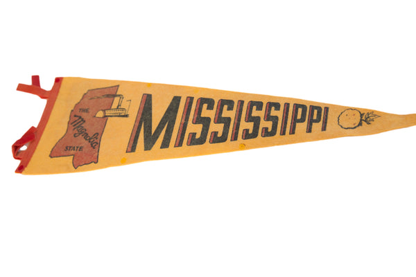 Mississippi The Magnolia State Felt Flag Pennant // ONH Item 11261 Image 1
