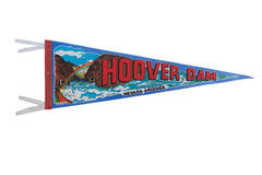 Hoover Dam Nevada Arizona Felt Flag Pennant // ONH Item 11268