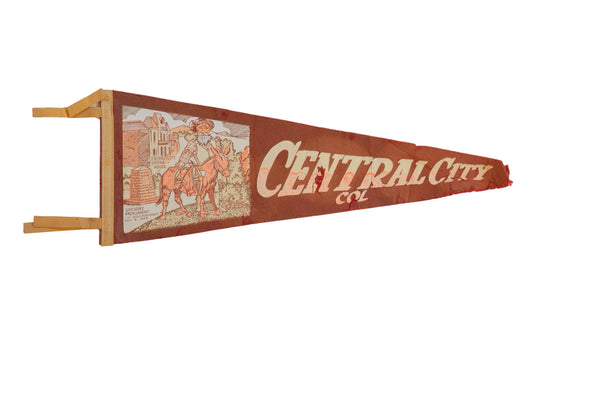 Central City Colorado Felt Flag Pennant // ONH Item 11273