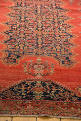 4x6 Antique Tomato Red Malayer Rug // ONH Item 1128 Image 4