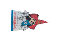 Walt Disney World 25 Years of Magic Felt Flag Pennant // ONH Item 11280
