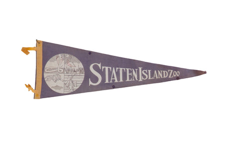 Staten Island Zoo Felt Flag Pennant // ONH Item 11284