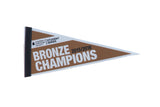 Bronze Champions 2015/2016 felt pennant in brown and white for the Student Series.