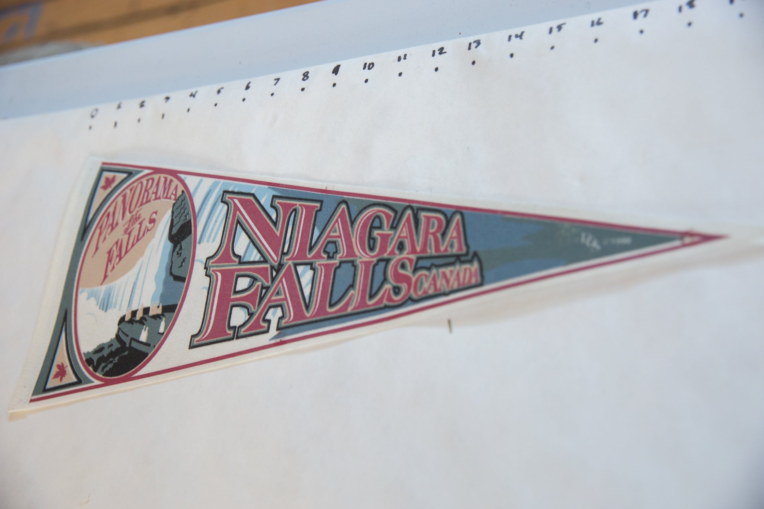 Niagara Falls Felt Flag Pennant // ONH Item 11300 Image 1