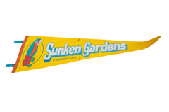 Sunken Gardens Florida Felt Flag Pennant // ONH Item 11302 Image 1