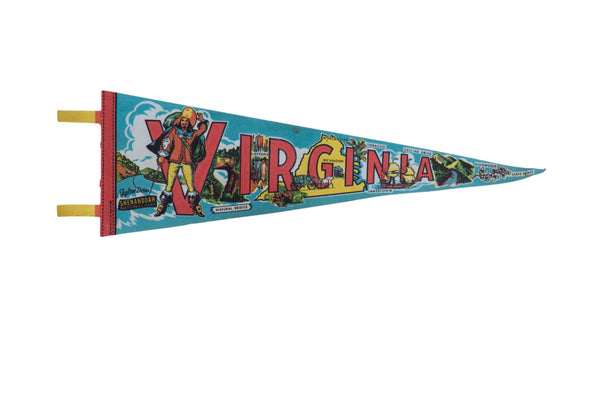Virginia Felt Flag Pennant // ONH Item 11319