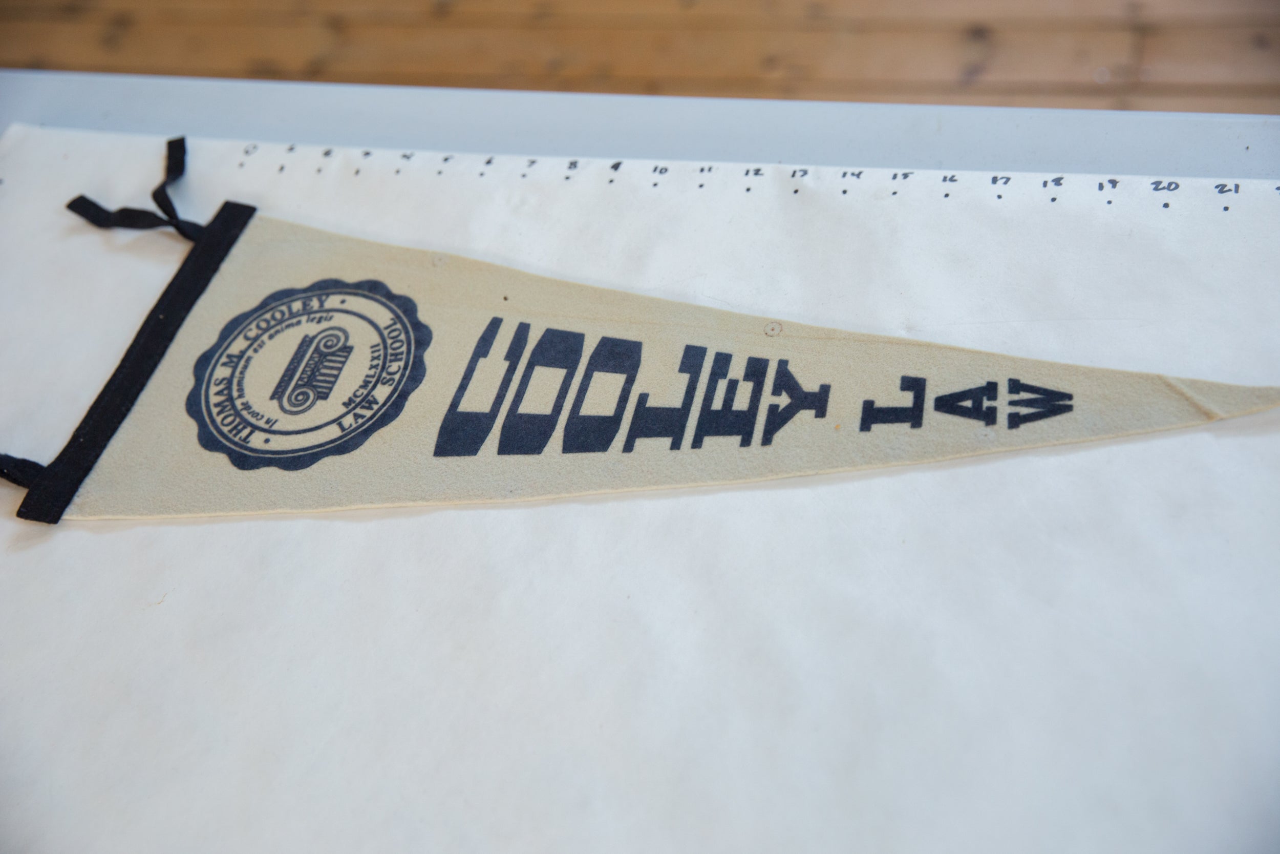 Cooley Law Felt Flag Pennant // ONH Item 11325 Image 1