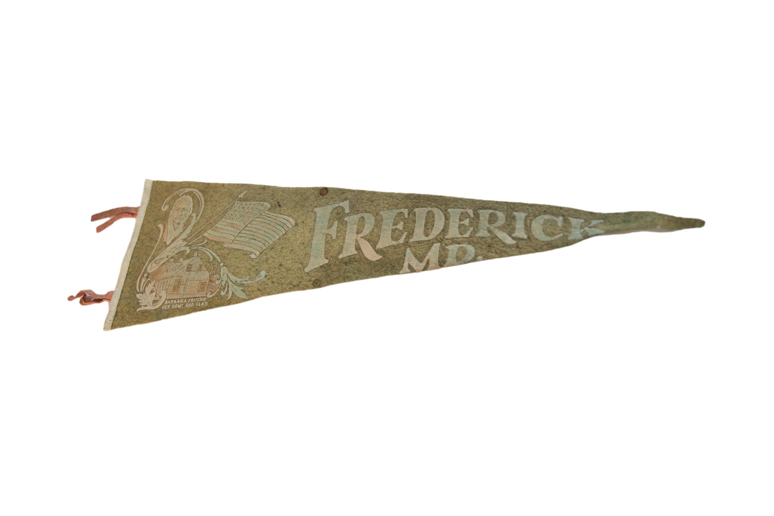 Frederick Maryland Felt Flag Pennant // ONH Item 11329 Image 1
