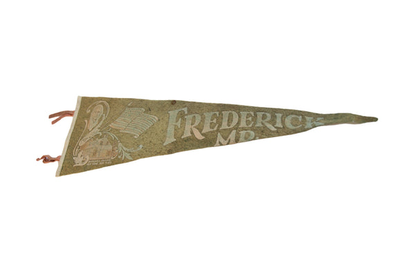 Frederick Maryland Felt Flag Pennant // ONH Item 11329 Image 1