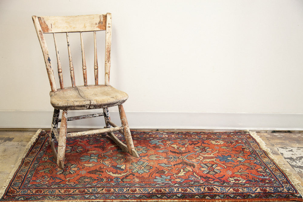 2.5x4 Shabby Persian Lilihan Rug // ONH Item 1133