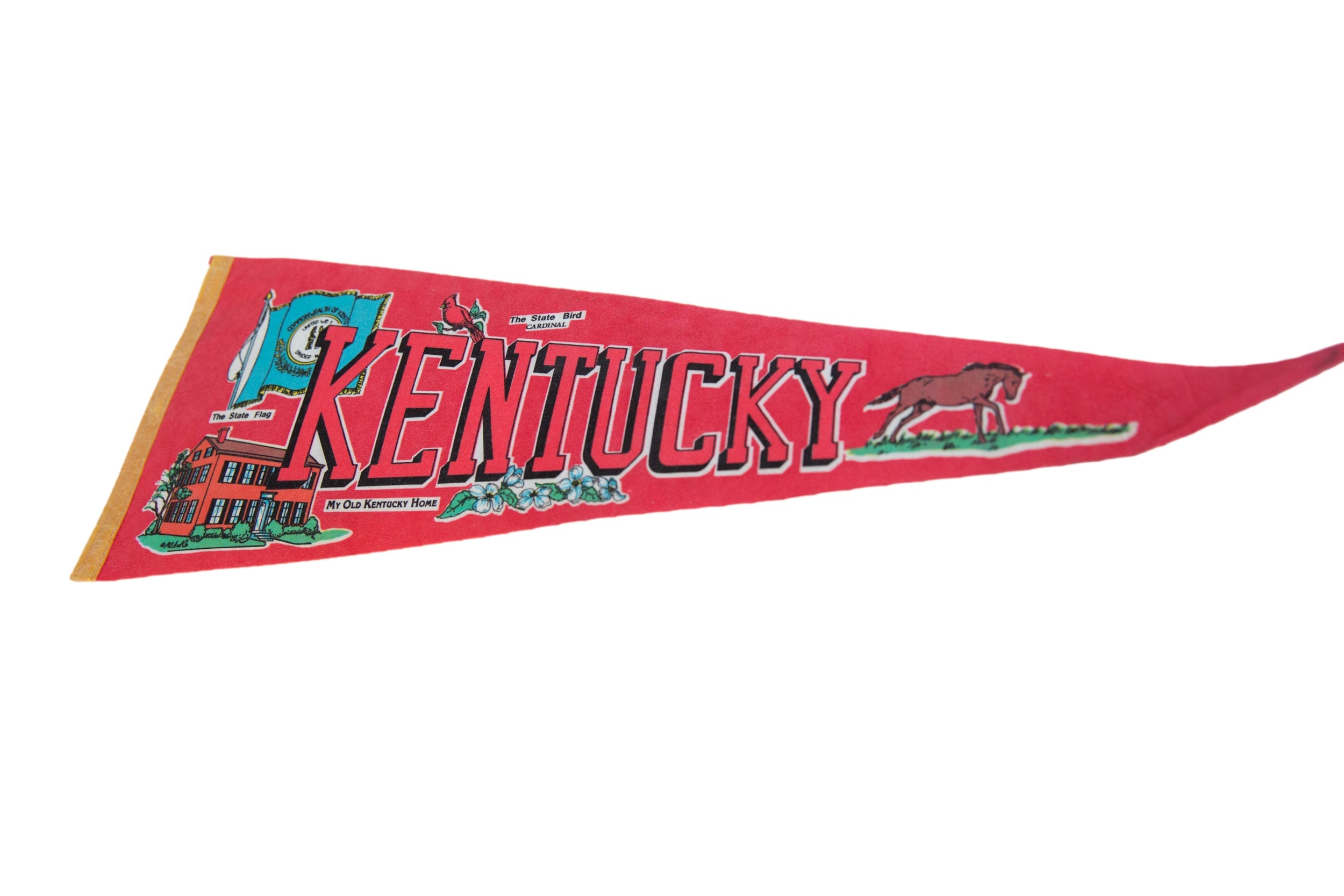 Kentucky Felt Flag Pennant // ONH Item 11330 Image 1