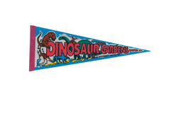 Dinosaur Gardens Michigan Felt Flag Pennant // ONH Item 11334