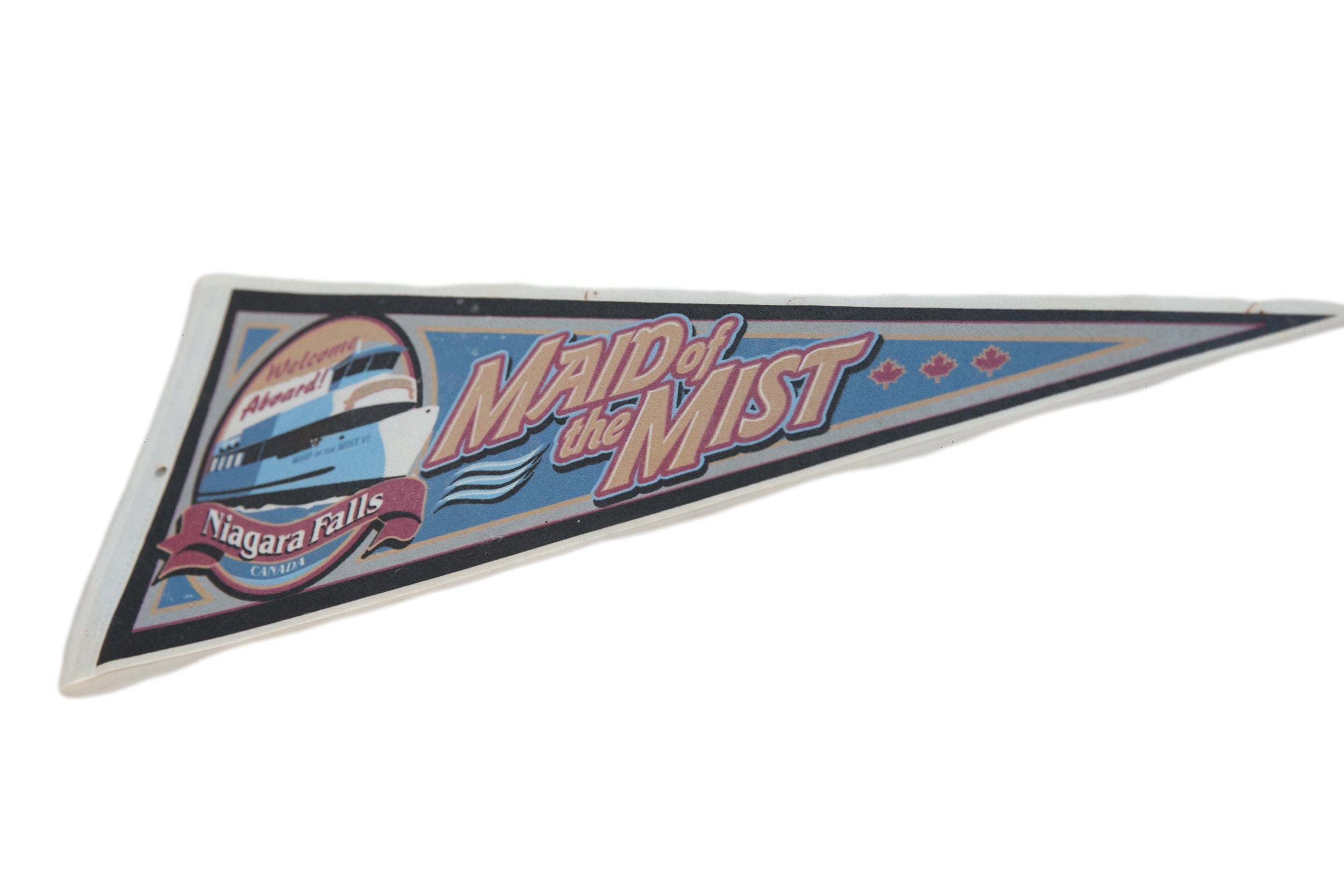 Maid of the Mist Niagara Falls Felt Flag Pennant // ONH Item 11340 Image 1