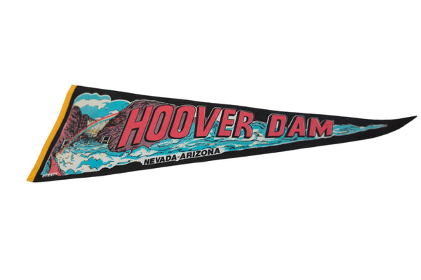 Hoover Dam Nevada Arizona Felt Flag Pennant // ONH Item 11348 Image 1