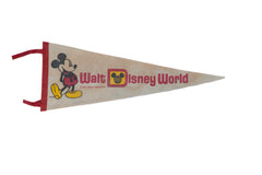 Walt Disney World Felt Flag Pennant // ONH Item 11351