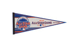 Vintage 2013 MLB All-Star Game felt pennant in blue and orange with a city skyline graphic.