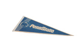 Penn State felt pennant, cream Nittany Lion logo and text on blue.