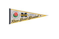 Michigan 2004 Rose Bowl Felt Flag Pennant // ONH Item 11396