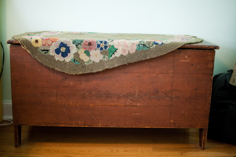 Vintage American Hooked Rug 2'3
