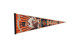 Vintage Cal Ripken Jr. Baltimore Orioles felt pennant with orange, black, and cream illustration and lettering.