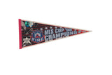 Vintage Chicago Fire 1998 MLS Cup Champions felt pennant, red, black, white, 12x29 inches.