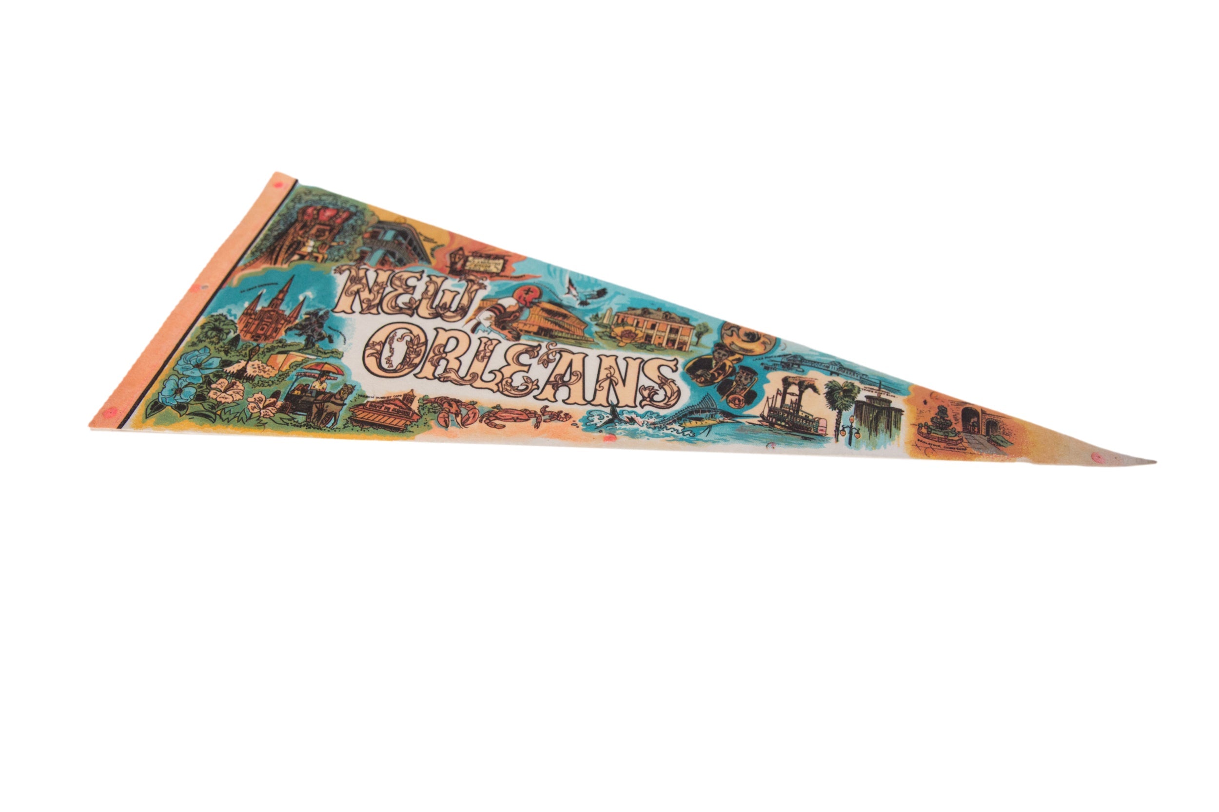 New Orleans Felt Flag Pennant // ONH Item 11433 Image 1