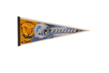 Vintage 1990s Detroit Lions felt pennant flag with roaring lion and blue helmet, 12