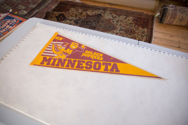 Minnesota Golden Gophers Felt Flag Pennant // ONH Item 11456 Image 1