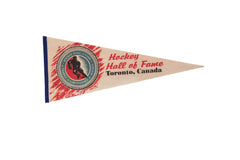 Hockey Hall of Fame Toronto Canada Felt Flag Pennant // ONH Item 11459