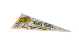 Vintage Oakland Athletics 1989 felt pennant, World Series Champions, with player signatures.